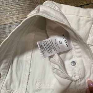 White Big Star Shorts